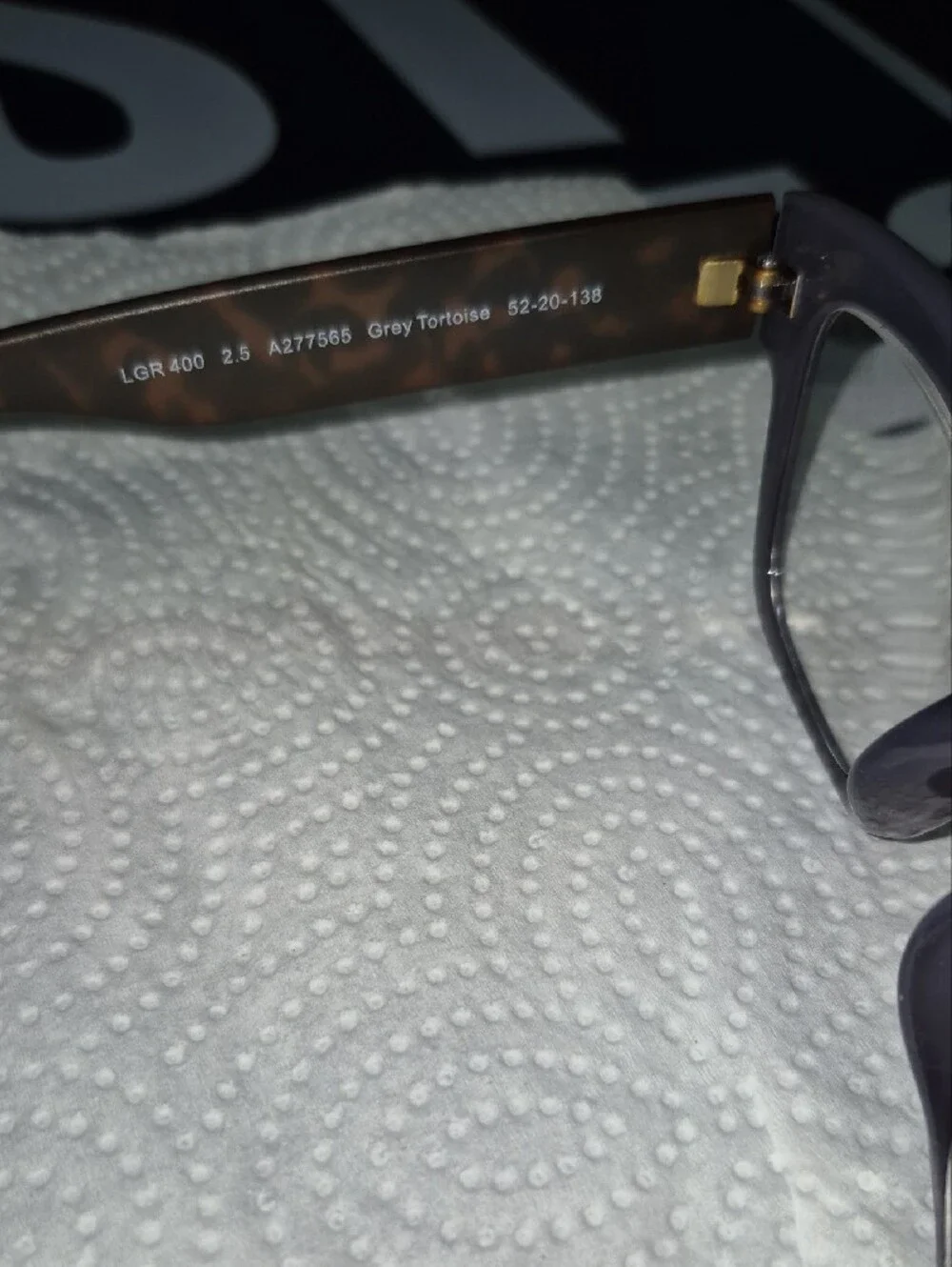 LG Lori Goldstein Lavender Front Tortoiseshell Temple Women’s Glasses